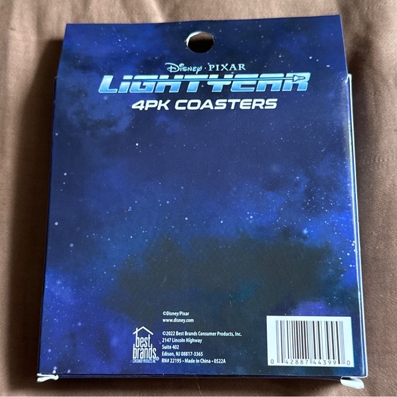 Disney Pixar Buzz Lightyear Coasters - 8pk Coaster Set (NEW) - Picture 2 of 2